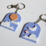 Arch Keyring With Moon And Star Or Sun And Cloud Design, thumbnail 2 of 5