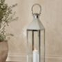Tall Silver Candle Lantern, thumbnail 1 of 12