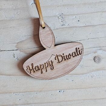 'Happy Diwali' Candle Hanging Decoration And Card, 2 of 2