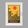 Drop The Bombs Surfing Poster Print, thumbnail 4 of 4