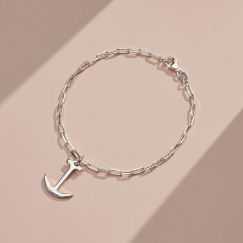 Personalised Anchor And Chain Bracelet, 4 of 6