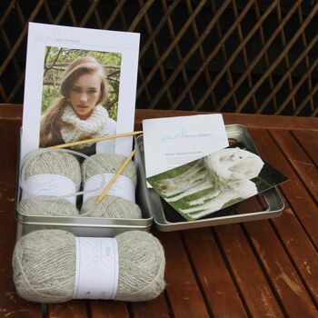 Dilly Cowl Knitting Kit Gift Set, 3 of 10