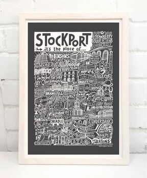 Stockport Landmarks Print, 7 of 10