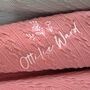 Personalised Cable Knit Pom Pom Baby Blanket, thumbnail 2 of 7