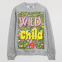 Wild Child Women's Slogan Sweatshirt, thumbnail 4 of 4
