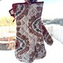 Oven Mitts, Cotton Indian Print, Set Of Two, thumbnail 7 of 11