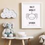 'Incy Wincy Spider' Nursery Rhyme Print, thumbnail 1 of 5