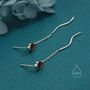 Sterling Silver Balloon Dangle Stud Earrings, thumbnail 5 of 12