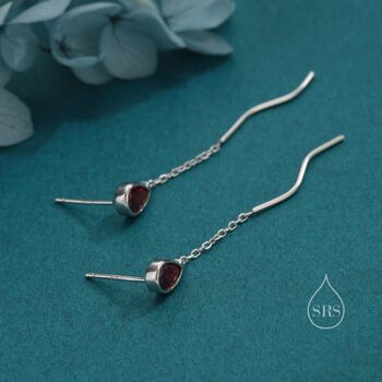 Sterling Silver Balloon Dangle Stud Earrings, 5 of 12