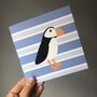 Coastal Puffin Greeting Card, thumbnail 2 of 2