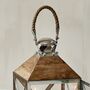 Reclaimed Wood And Stainless Steel Candle Lantern, thumbnail 4 of 8