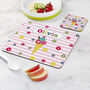 Personalised Girl's Coaster And Placemat Set, thumbnail 3 of 12
