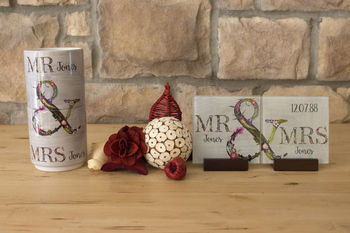 Personalised Couples Mr And Mrs Mugs, His Her Gift Set, 4 of 4