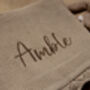 Personalised Knitted Baby Blanket In Caramel, thumbnail 4 of 4
