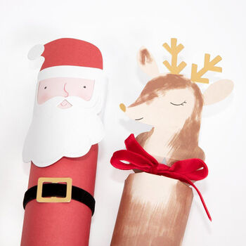 Christmas Santa And Reindeer Crackers, 6 of 8