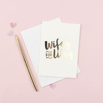 'Wifey For Lifey' Card, 4 of 4