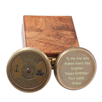 Personalised 100 Year Calendar Compass, 6 of 10