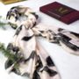 Monogrammed Water Colour, Gold Detail Scarf, thumbnail 4 of 12