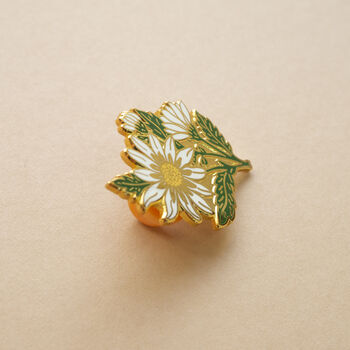 Daisy Flower Enamel Pin Badge, 4 of 10