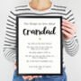Personalised Things I Love Print For Dad, Daddy Grandad, thumbnail 3 of 5