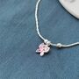 Heart And Butterfly Charm Thin Payal Anklet, thumbnail 6 of 6