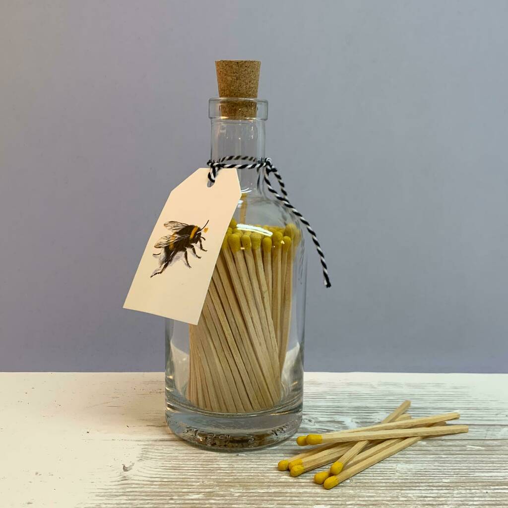 Log Burner Long Matches In A Jar By Nest