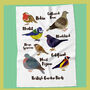 British Garden Birds Tea Towel, thumbnail 1 of 3