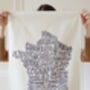 French Cheese And Wine Tea Towel, thumbnail 3 of 3