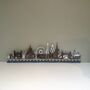 Large London Skyline – 3D Layered Wooden Wall Art With LED Backlighting, thumbnail 7 of 9