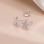 Sterling Silver Star Stud Earrings, thumbnail 3 of 8