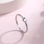 Sterling Silver Extra Tiny Heart Ring, thumbnail 2 of 10