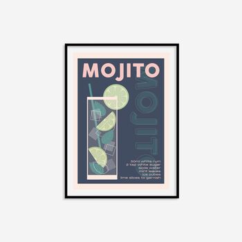 Mojito Cocktail Print, 5 of 10