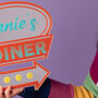 Personalised Kitchen Diner Retro Mirror Sign, thumbnail 3 of 3