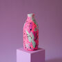 Neon Pink, Purple And Aqua Ceramic Milk Bottle Vase, thumbnail 2 of 6