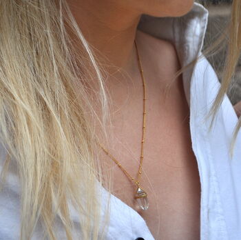 Crystabelle Necklace Gold Plated, 3 of 4