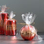 Red Metallic Candles With Gold Glitter Detail, thumbnail 2 of 3