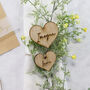 Personalised Wooden Heart Name Setting, thumbnail 11 of 11