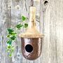 Copper Bird House With Wooden Roof Ltzaf016, thumbnail 2 of 8