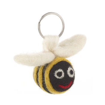 Handmade Bee Keyring Fair Trade, 2 of 5