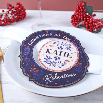 Personalised Christmas Pop Out Coaster Place Settings, 2 of 6