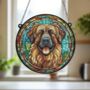 Leonberger Stained Glass Effect Suncatcher, thumbnail 4 of 6