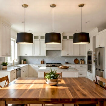 Plain Black Drum Lampshade With A White Lining, 9 of 9