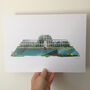'Kew Gardens, London' Recycled Paper Collage Print, thumbnail 3 of 5