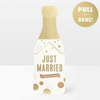 Just Married Pop Cracker Card, 2 of 2