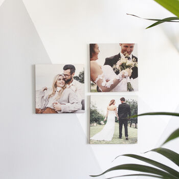 Wedding Anniversary Wooden Photo Tiles In A Box, 10 of 12