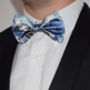 Modern Bow Tie G.P.O 1916 Print In Blue, thumbnail 4 of 5