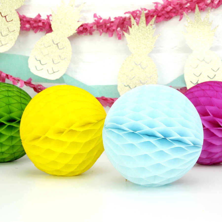  tissue  paper  ball  party  decoration  by peach blossom 