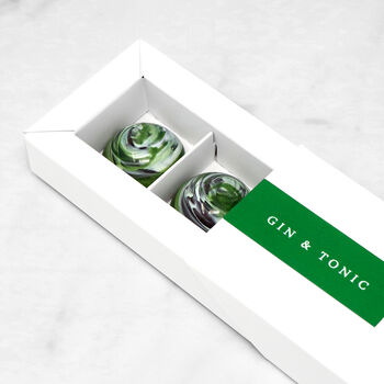 Gin And Tonic Chocolates, Box Of 6, 2 of 5