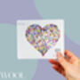 Autumn Butterfly Heart Wall Art Sticker, thumbnail 6 of 7