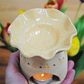 Wax Melt Holder And Oil Burner Gift Set Yellow, 2 of 8